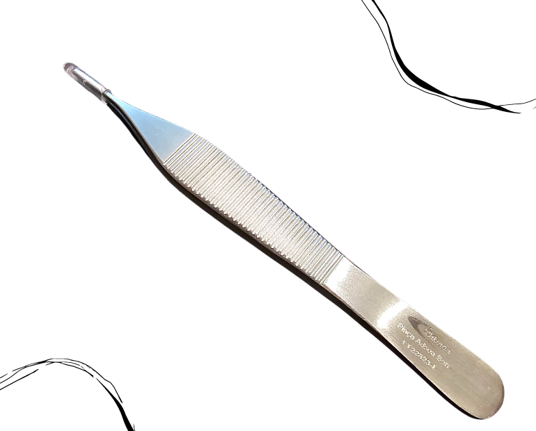 PINÇA ADSON SERRILHADA PARA COLAGEM DE BRACKET THIMON