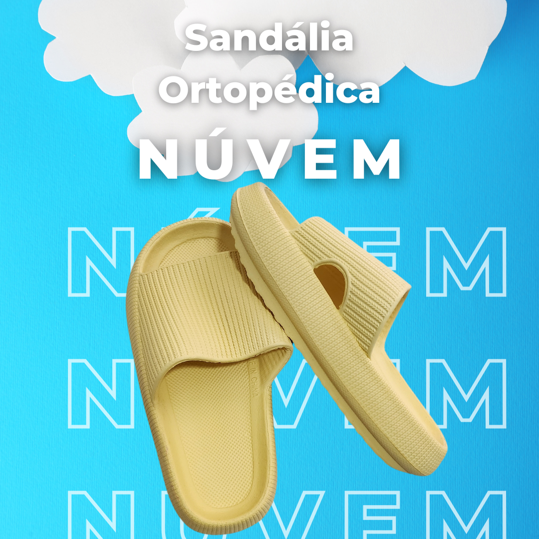 Sandália Ortopédica Fly Feet - Nuvem - Ortophauher ( AMARELO) 34/35