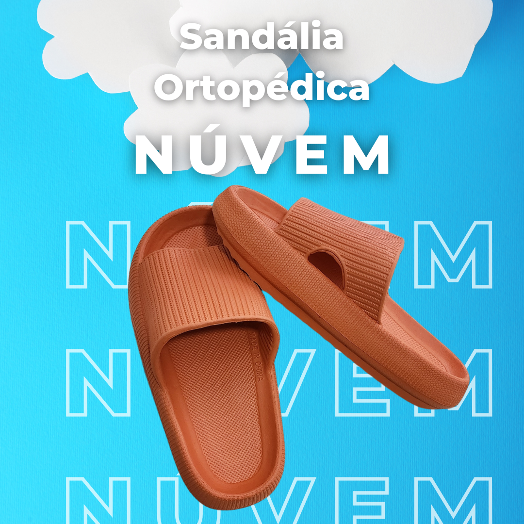 Sandália Ortopédica Fly Feet - Nuvem - Ortophauher ( LARANJA) 34/35