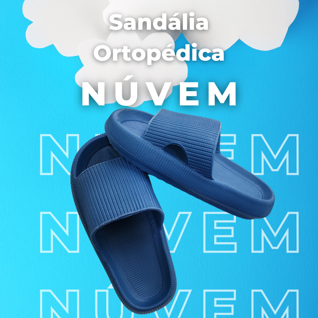 Sandália Ortopédica Fly Feet - Nuvem - Ortophauher ( AZUL) 34/35