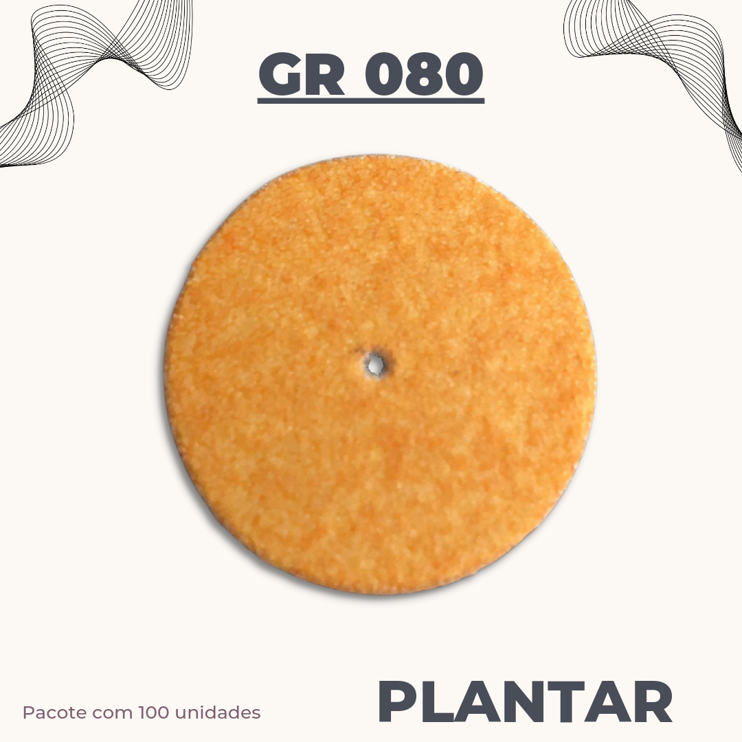 Lixa Plantar(GR 080) Norton - Pacote com 100 Unidades