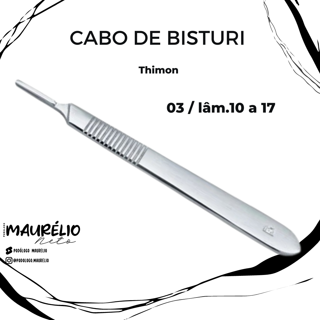 CABO DE BISTURI 03, LÂMINA 10-17 THIMON