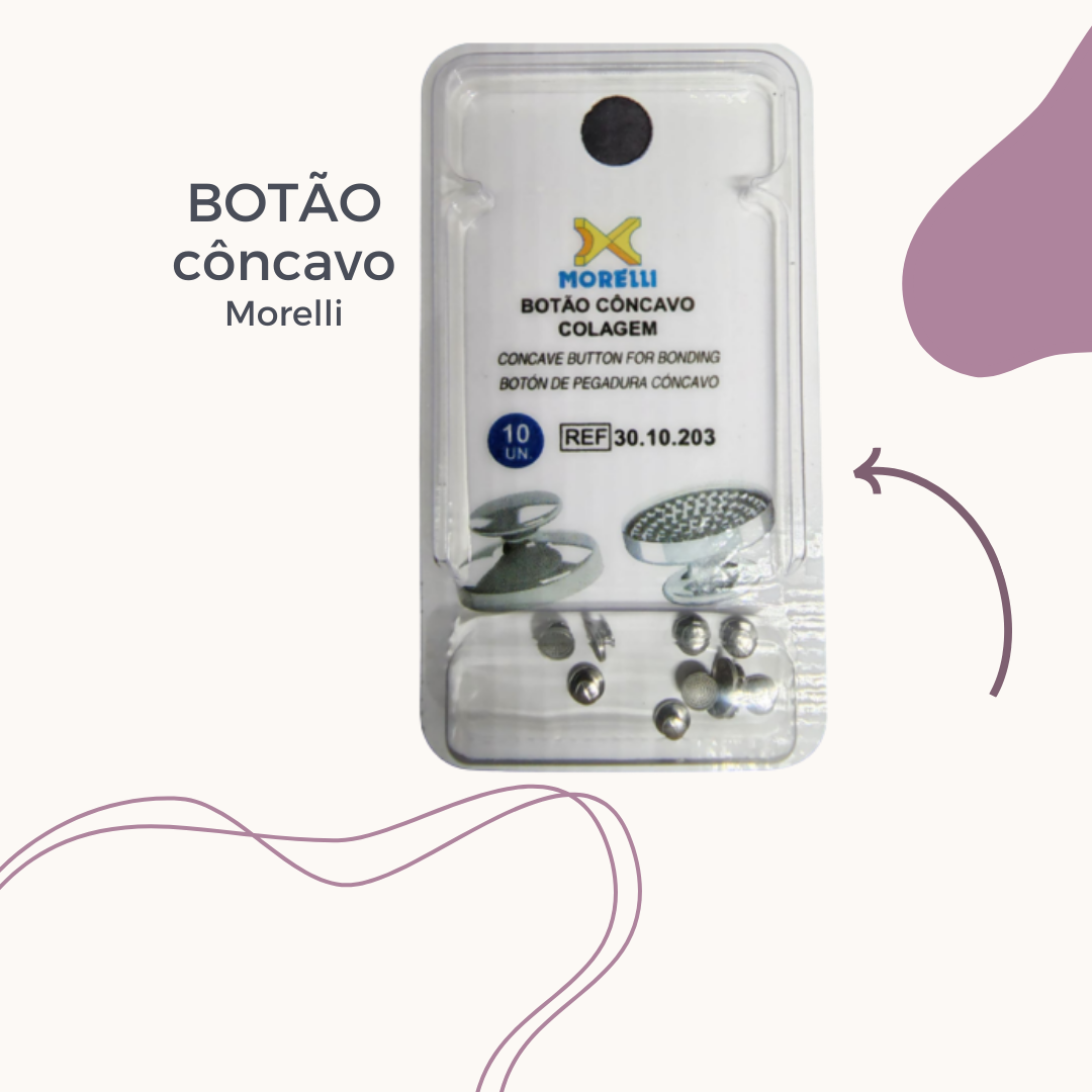 BOTÃO CÔNCAVO PARA COLAGEM DE ÓRTESE