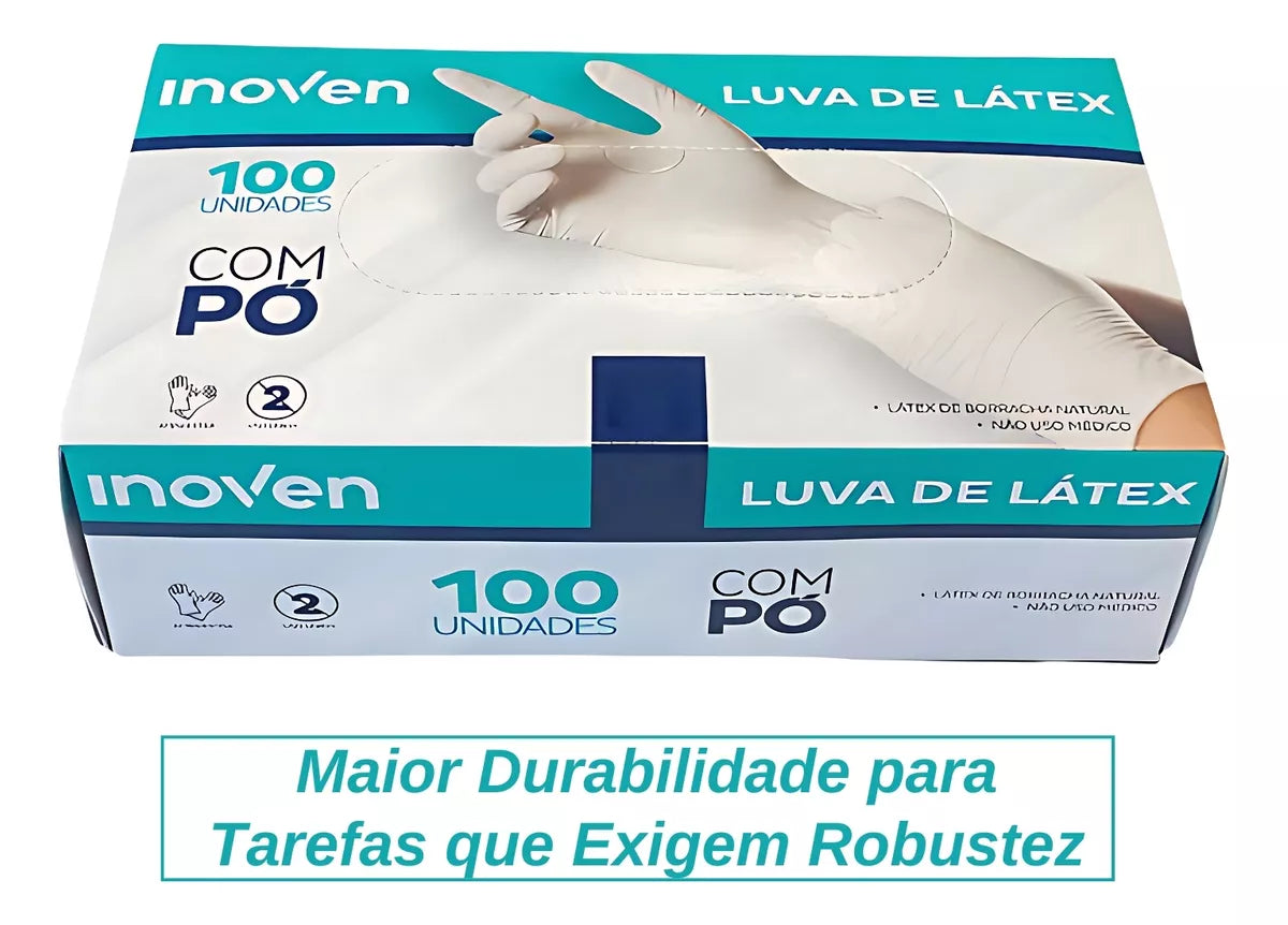 LUVA LATEX PP C/PÓ