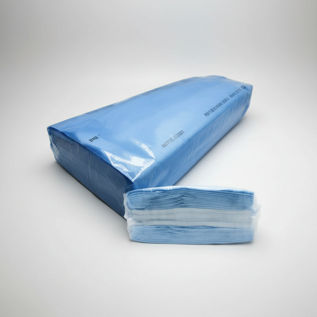 Envelope Autoclave Esterilização 9cm X 23cm 100 Un Azul-claro