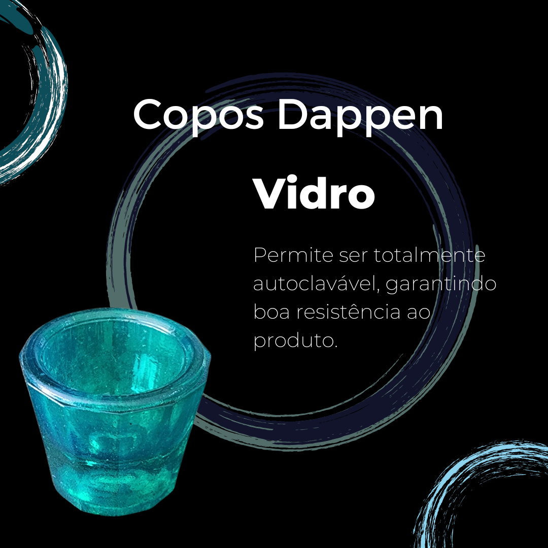 Pote Dappen Colorido - Vidro verde (OFERTA)