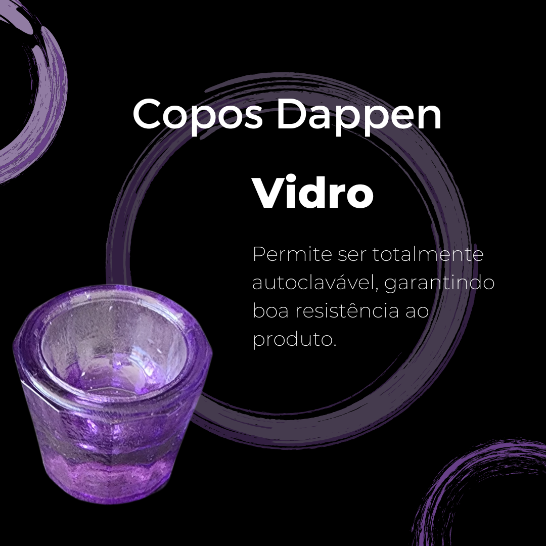 Pote Dappen Colorido - Vidro Roxo (Oferta)