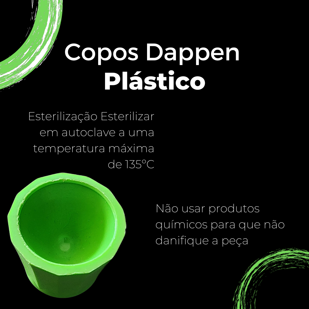 Pote Dappen Colorido - Plástico Cor Verde