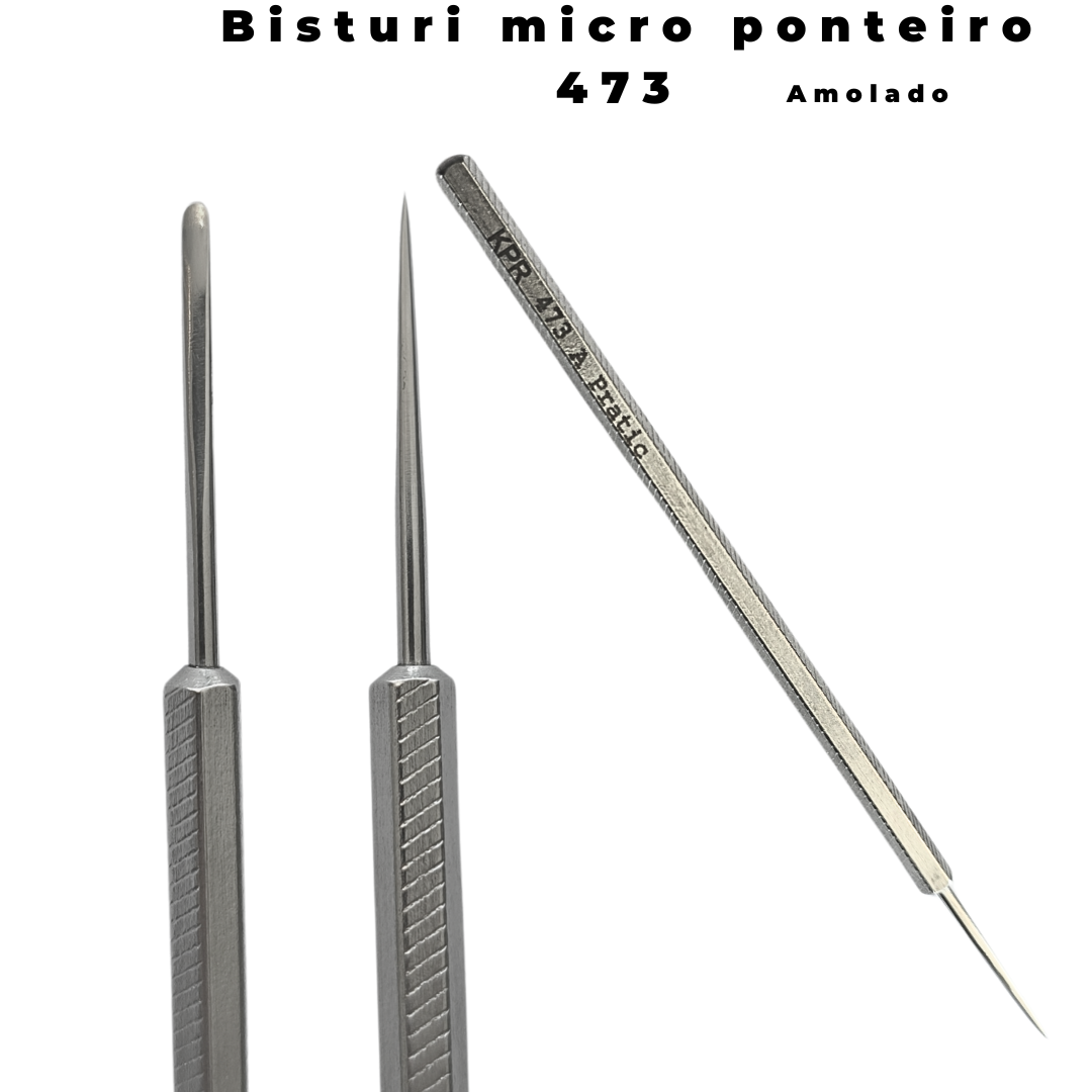 BISTURI MICRO PONTEIRO 473 (A ) PRATIC (KPR) AMOLADO