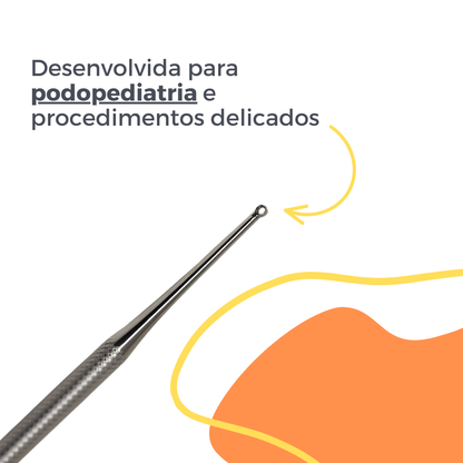 KIT DE PODOPEDIATRIA BABY CURTO , BABY PONTA ALONGADA E CURETA SIMPLES 261 C