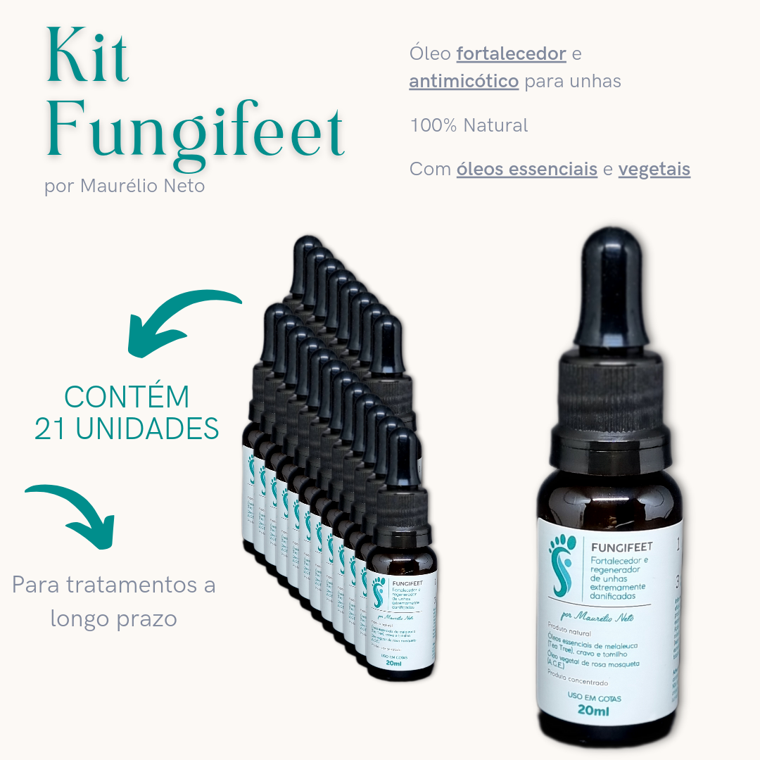 Kit Fungifeet (21) unidades - Podólogo Maurélio Neto