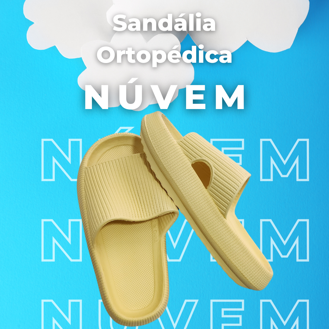 Sandália Ortopédica Fly Feet -  Nuvem - Ortophauher ( AMARELO) 34/35