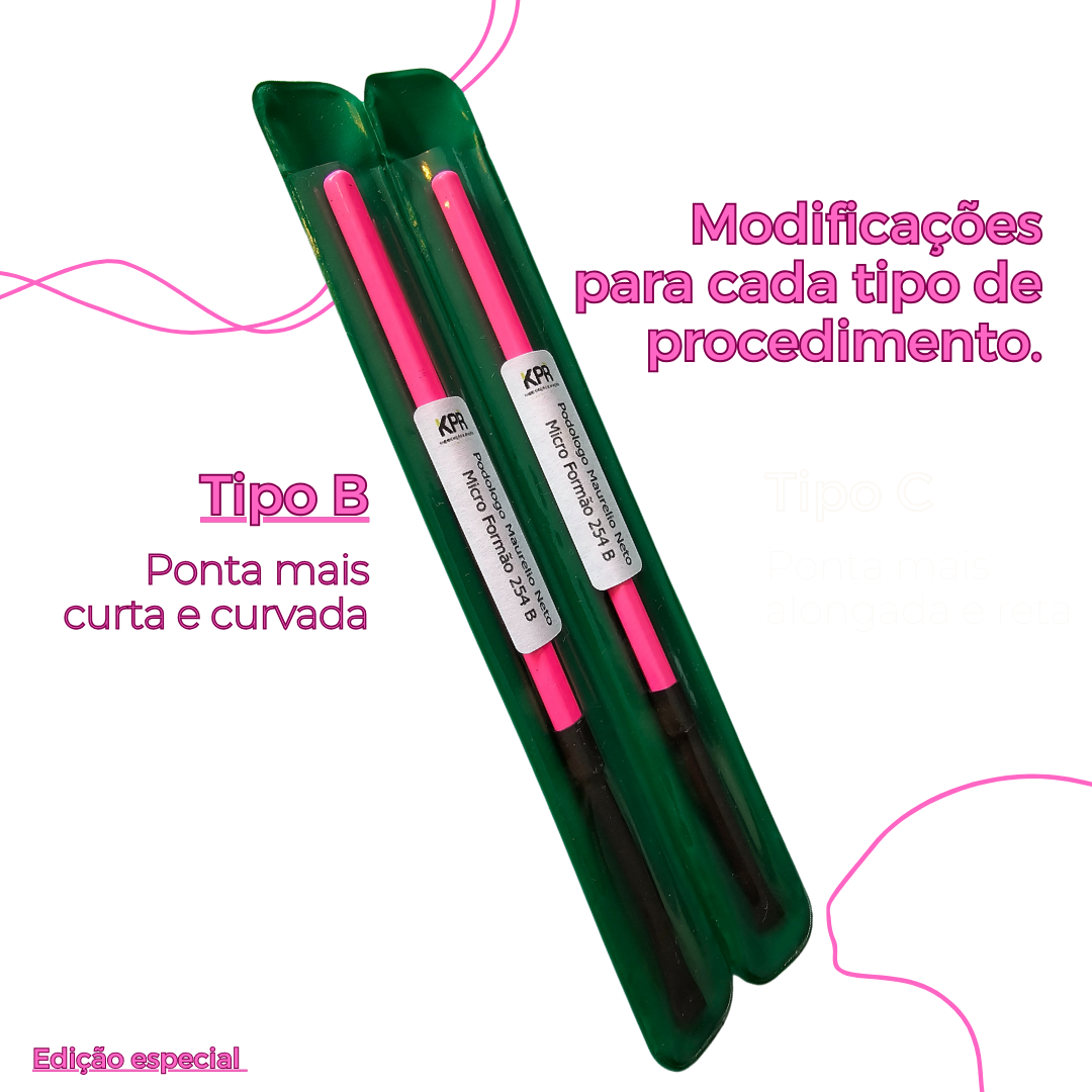 Micro Formão Modificado - Tipo B - Afiado (KPR) Rosa pink