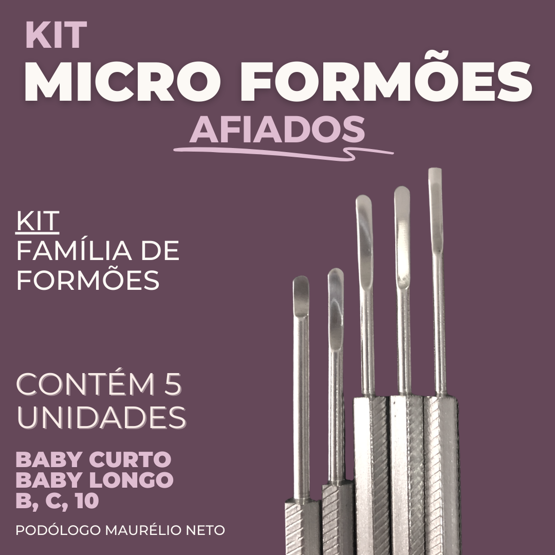 Kit Família de Formões - 5 Instrumentos - Afiados ( KPR)