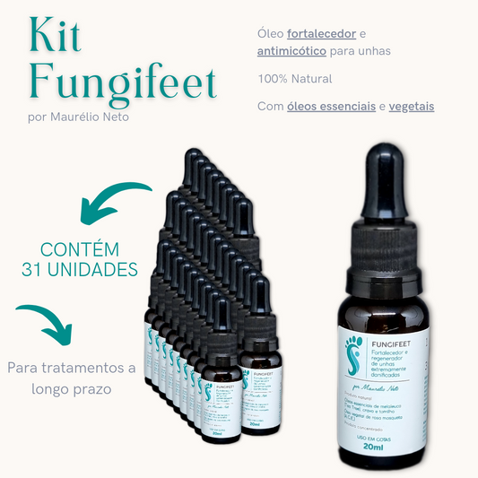 Kit Fungifeet (31) unidades - Podólogo Maurélio Neto (SUPER OFERTA)