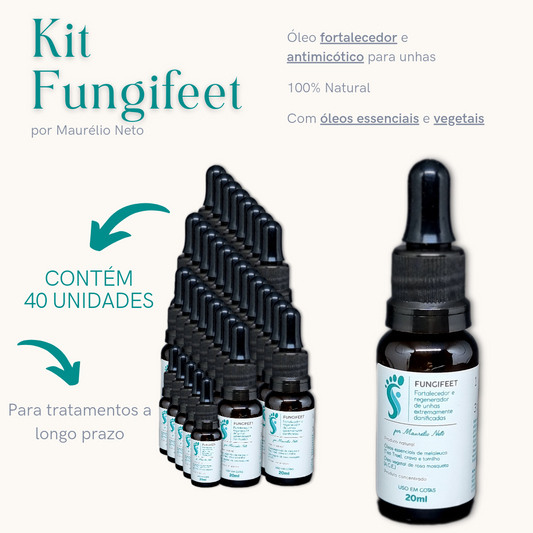 Kit Fungifeet (40) unidades - Podólogo Maurélio Neto (SUPER OFERTA)