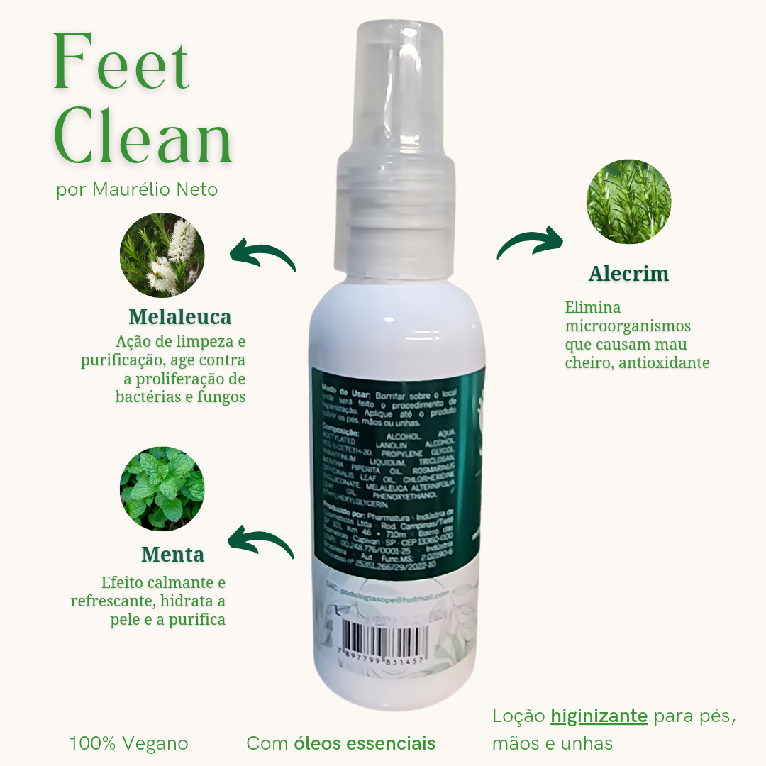 Feet Clean - 120ml - ATACADO Promoção (10) Unidades