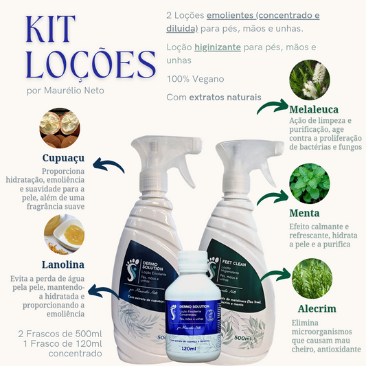 Kit Loções - Emoliente e Higienizante (SUPER OFERTA)