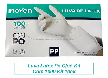 LUVA LATEX PP C/PÓ