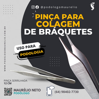 PINÇA ADSON SERRILHADA PARA COLAGEM DE BRACKET THIMON
