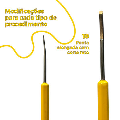 MICRO FORMÃO MODIFICADO TIPO 10 (AFIADO) AMARELO OURO KPR