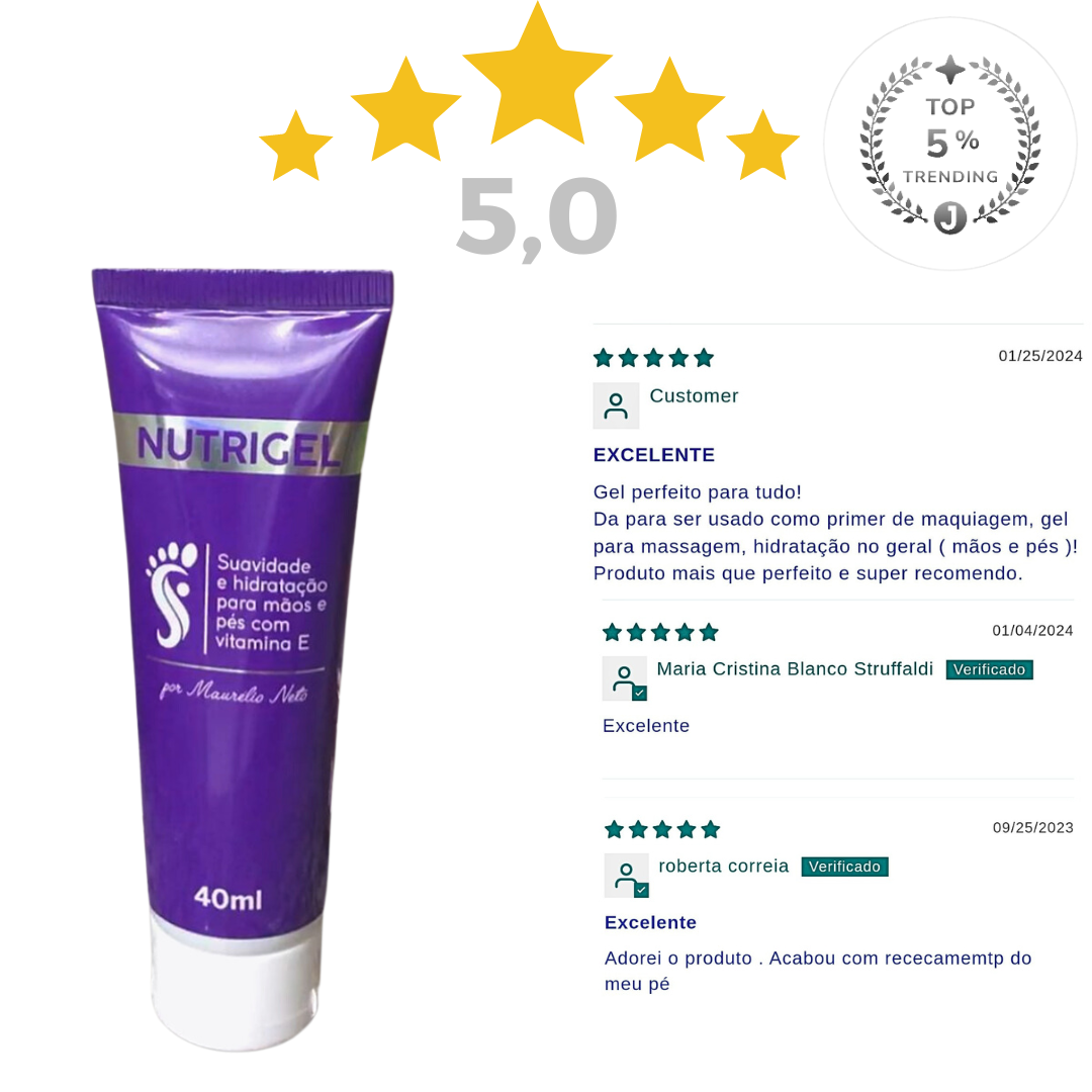 NUTRIGEL SUAVIDADE PARA TODO O CORPO RICO EM VITAMINA (E)