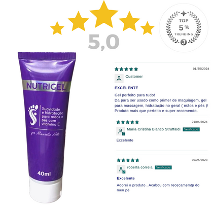 NUTRIGEL SUAVIDADE PARA TODO O CORPO RICO EM VITAMINA (E) (3)UNIDADES