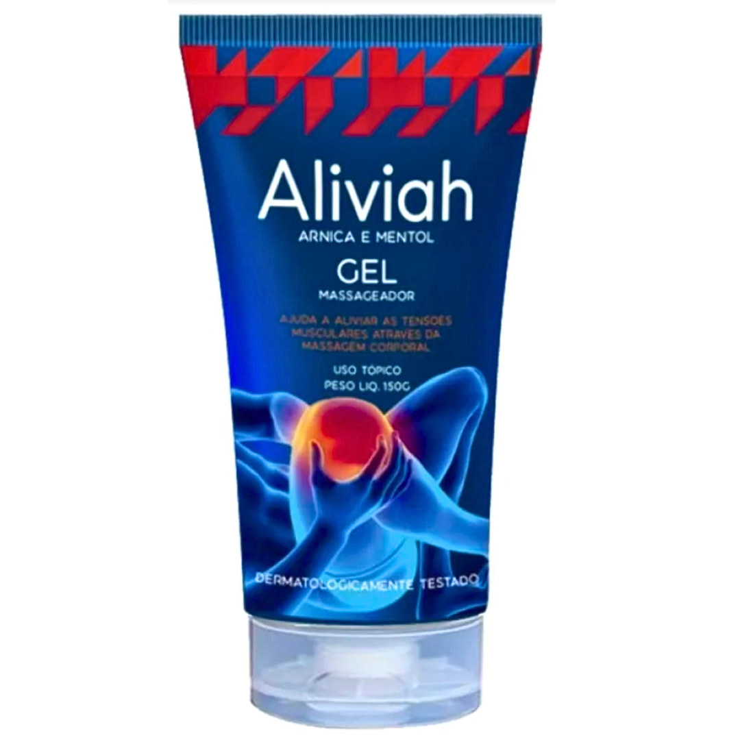 ALIVIAH GEL MASSAGEADOR PARA DOR MUSCULAR ARNICA E MENTOL 150 G PHARMA