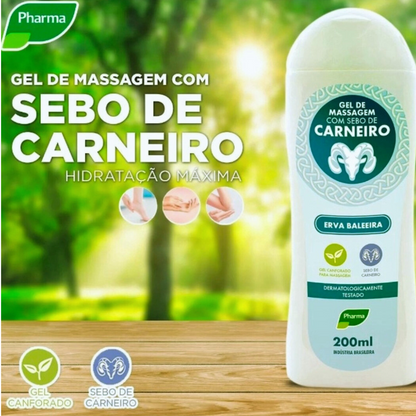GEL DE MASSAGEM SEBO DE CARNEIRO