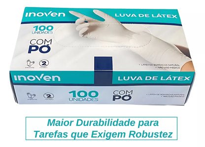 LUVA LATEX PP C/PÓ