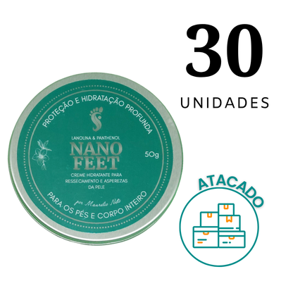 KIT NANOFEET CREME PARA RACHADURAS E RESSECAMENTOS (30) UNIDADES
