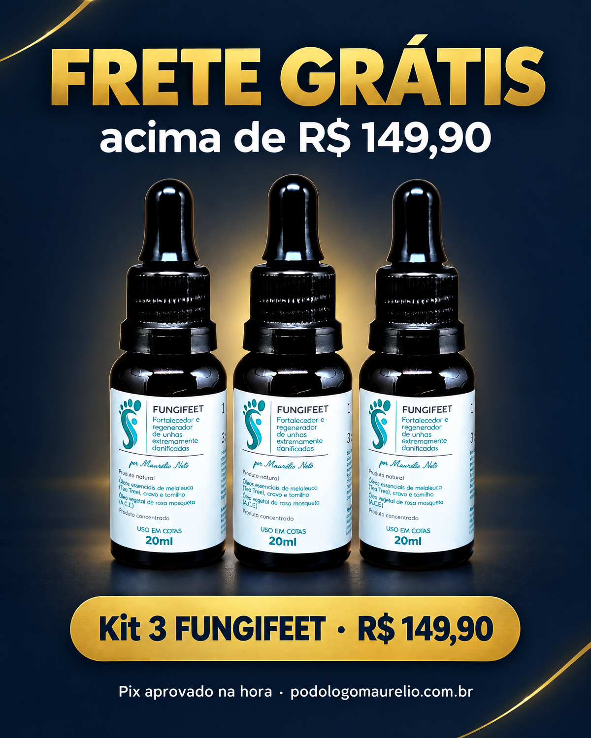Kit Fungifeet — 3 Unidades