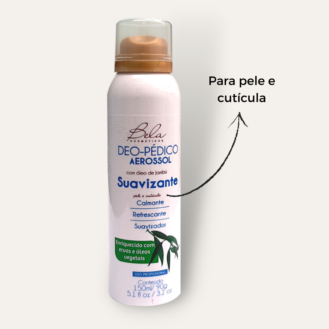 Kit com 3 Deo-Pédico - Aerossol Suavizante e Anestesiante