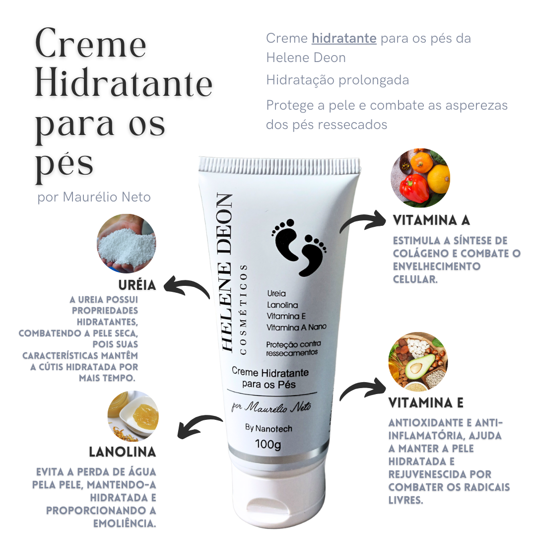 CREME HIDRATANTE PARA OS PÉS DIA A DIA