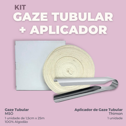 KIT GAZE TUBULAR COM APLICADOR