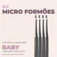 Kit Micro Formão Baby - Ponta Curta e Cabo Longo - 4 Unidades Thimon
