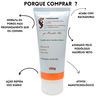 CREME HIDRATANTE PARA OS PÉS DIA A DIA (3) UNIDADES
