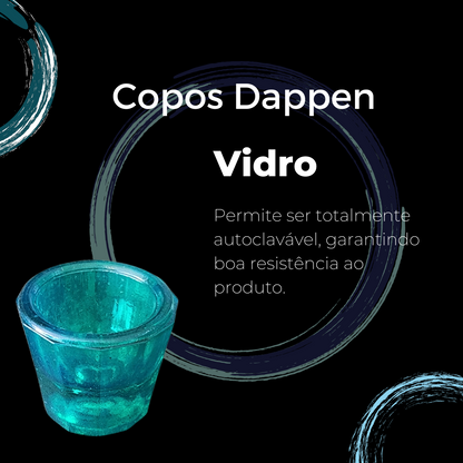 Pote Dappen Colorido - Vidro verde (OFERTA)