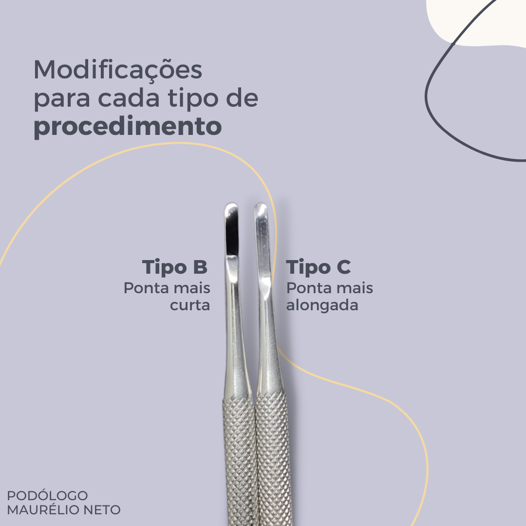 Kit de Formões Variados THIMON 4 Instrumentos  b/c baby ponta curta e longa