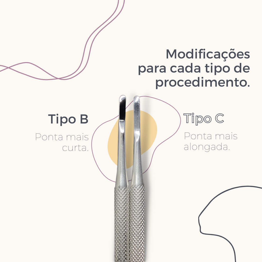 Kit Micro Formão Modificado tipo B -Thimon 4 Unidades